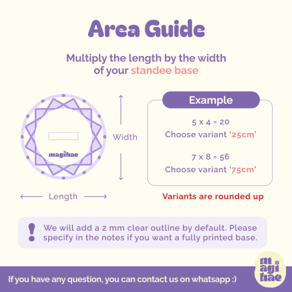 [Add-on] Printed Standee Base