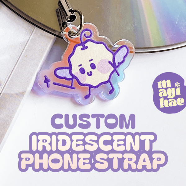 Iridescent Holo Phone Strap