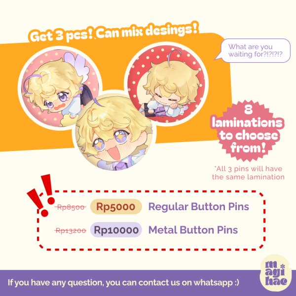 LAUNCH PROMO Button Pin